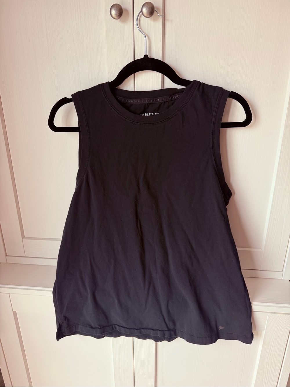 Fabletics Black Relaxed Muscle Tank